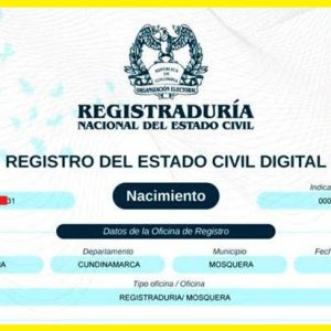descargar registro civil de nacimiento digital