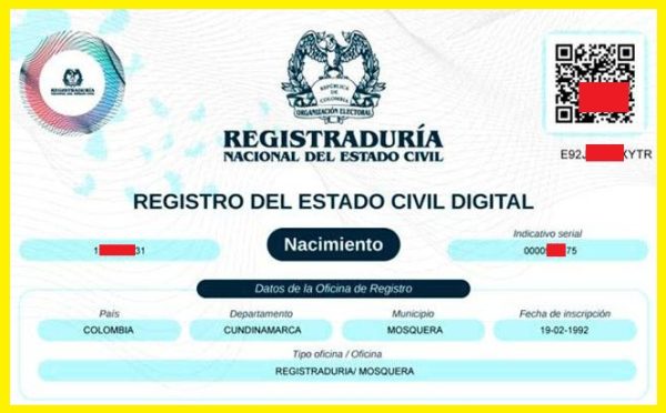 descargar registro civil de nacimiento digital