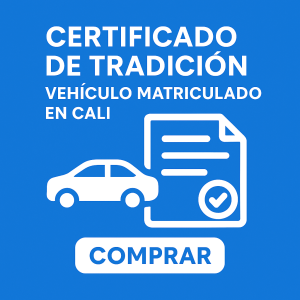 certificado de tradicion vehiculo Cali