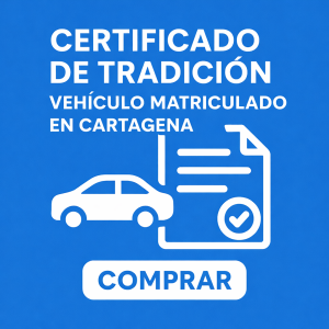 certificado de tradición vehiculo Cartagena